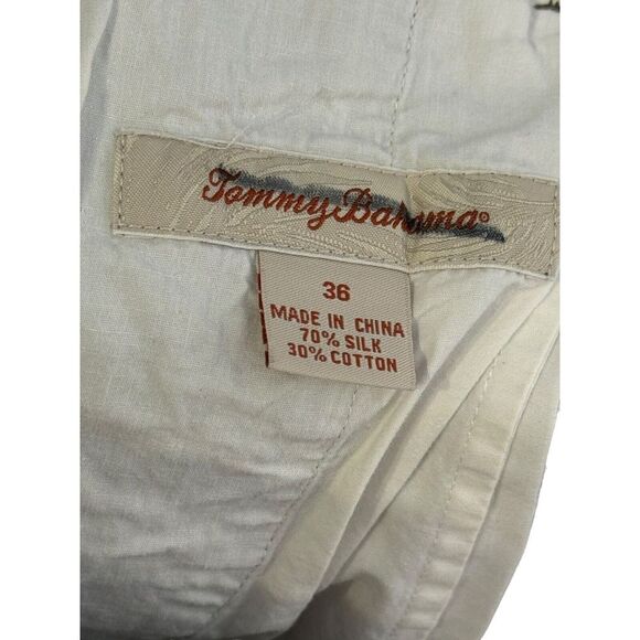 Tommy Bahama Men's Shorts Bermuda Plaid Check Silk Blend Hi-Rise Flat Front 36 - Picture 10 of 10